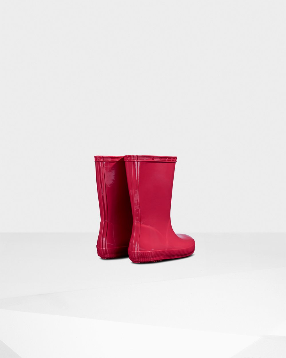 Galochas Hunter Criança Rosa - Original First Classic Gloss - 18RFISMGW